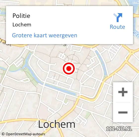 Locatie op kaart van de 112 melding: Politie Lochem op 2 augustus 2021 23:12