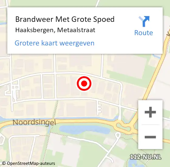 Locatie op kaart van de 112 melding: Brandweer Met Grote Spoed Naar Haaksbergen, Metaalstraat op 3 augustus 2021 17:34