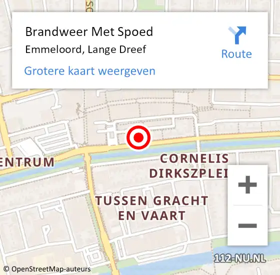 Locatie op kaart van de 112 melding: Brandweer Met Spoed Naar Emmeloord, Lange Dreef op 5 augustus 2021 17:22