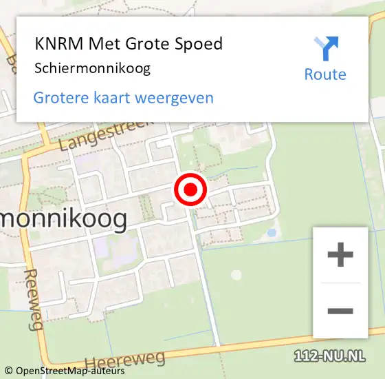 Locatie op kaart van de 112 melding: KNRM Met Grote Spoed Naar Schiermonnikoog op 6 augustus 2021 16:33