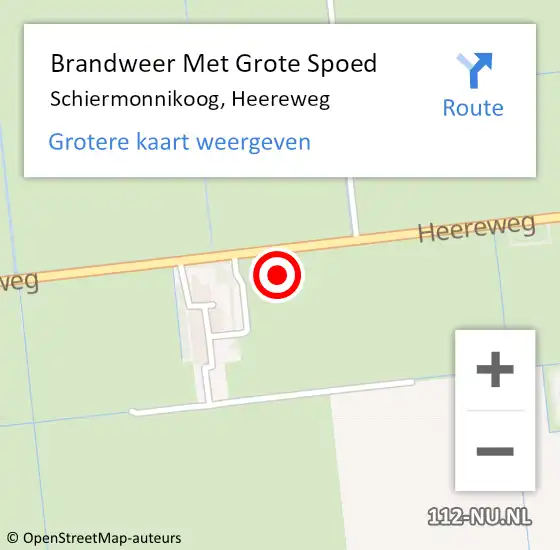 Locatie op kaart van de 112 melding: Brandweer Met Grote Spoed Naar Schiermonnikoog, Heereweg op 6 augustus 2021 20:10