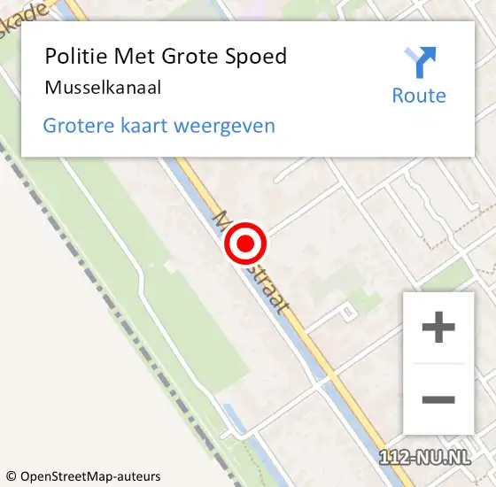 Locatie op kaart van de 112 melding: Politie Met Grote Spoed Naar Musselkanaal op 7 augustus 2021 00:13