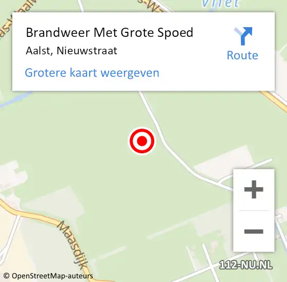 Locatie op kaart van de 112 melding: Brandweer Met Grote Spoed Naar Aalst, Nieuwstraat op 9 augustus 2021 14:01