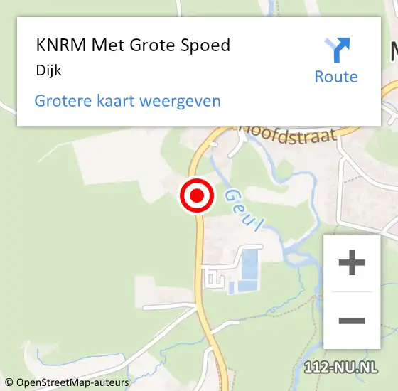 Locatie op kaart van de 112 melding: KNRM Met Grote Spoed Naar Dijk op 13 augustus 2021 13:53