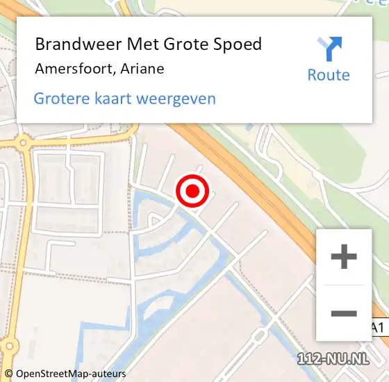 Locatie op kaart van de 112 melding: Brandweer Met Grote Spoed Naar Amersfoort, Ariane op 14 augustus 2021 23:58