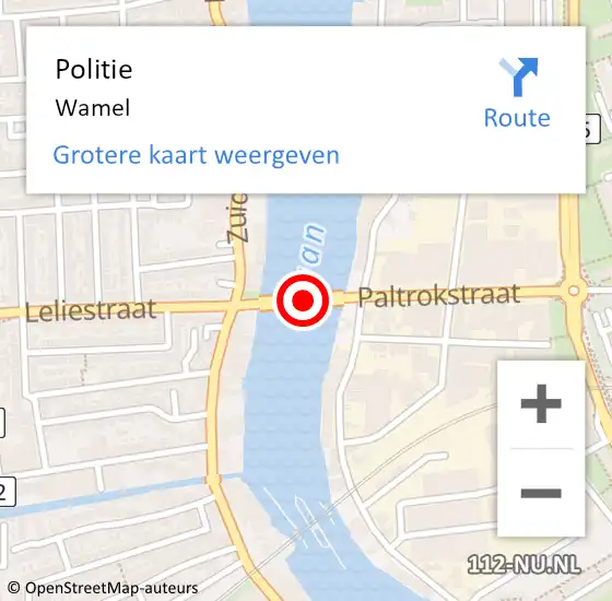 Locatie op kaart van de 112 melding: Politie Echteld op 15 augustus 2021 12:52