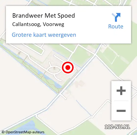 Locatie op kaart van de 112 melding: Brandweer Met Spoed Naar Callantsoog, Voorweg op 19 augustus 2021 15:43