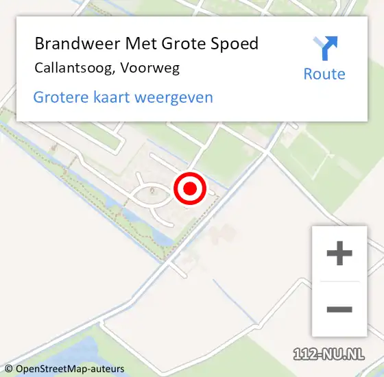 Locatie op kaart van de 112 melding: Brandweer Met Grote Spoed Naar Callantsoog, Voorweg op 19 augustus 2021 15:58