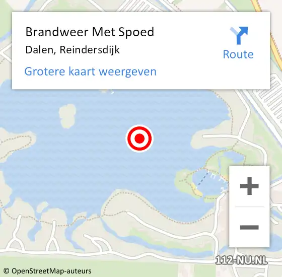 Locatie op kaart van de 112 melding: Brandweer Met Spoed Naar Dalen, Reindersdijk op 22 augustus 2021 12:55