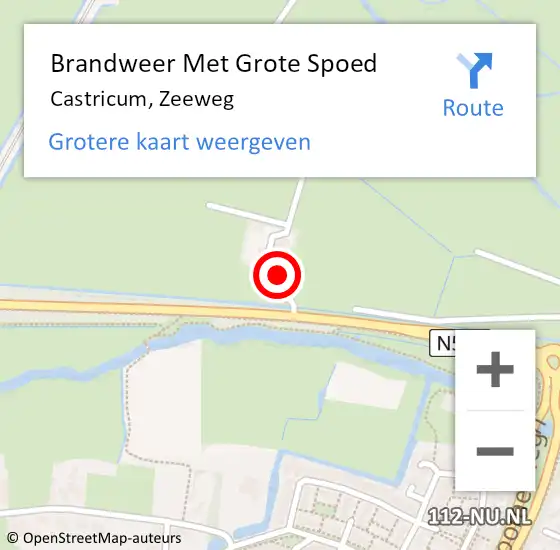 Locatie op kaart van de 112 melding: Brandweer Met Grote Spoed Naar Castricum, Zeeweg op 24 augustus 2021 14:23