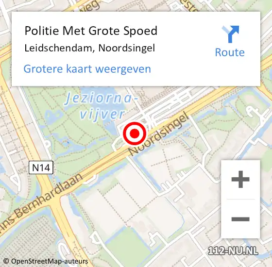 Locatie op kaart van de 112 melding: Politie Met Grote Spoed Naar Leidschendam, Noordsingel op 27 augustus 2021 14:17