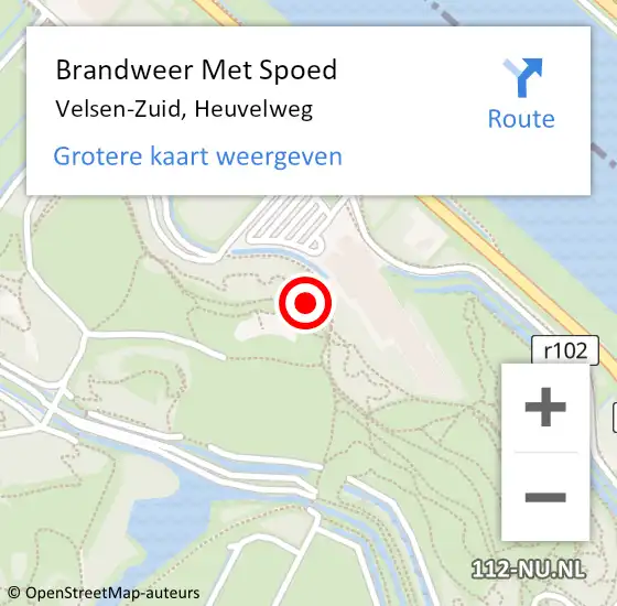 Locatie op kaart van de 112 melding: Brandweer Met Spoed Naar Velsen-Zuid, Heuvelweg op 29 augustus 2021 02:36