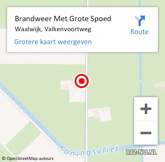 Locatie op kaart van de 112 melding: Brandweer Met Grote Spoed Naar Waalwijk, Valkenvoortweg op 29 augustus 2021 02:40