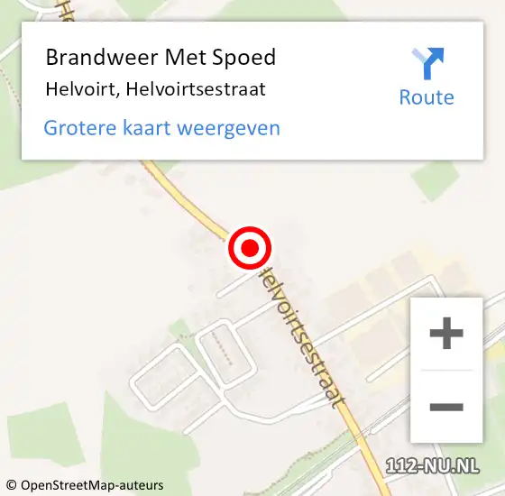 Locatie op kaart van de 112 melding: Brandweer Met Spoed Naar Helvoirt, Helvoirtsestraat op 29 augustus 2021 11:22