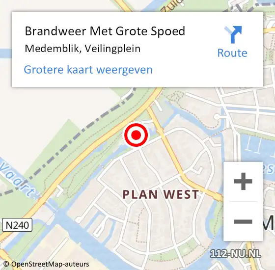 Locatie op kaart van de 112 melding: Brandweer Met Grote Spoed Naar Medemblik, Veilingplein op 29 augustus 2021 19:28