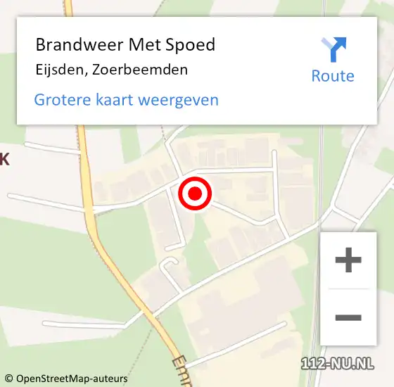 Locatie op kaart van de 112 melding: Brandweer Met Spoed Naar Eijsden, Zoerbeemden op 2 september 2021 18:28