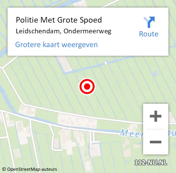 Locatie op kaart van de 112 melding: Politie Met Grote Spoed Naar Leidschendam, Ondermeerweg op 3 september 2021 06:37