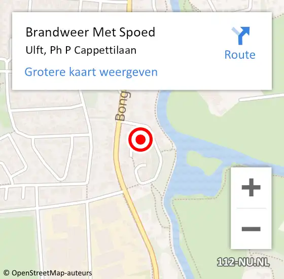 Locatie op kaart van de 112 melding: Brandweer Met Spoed Naar Ulft, Ph P Cappettilaan op 3 september 2021 15:28