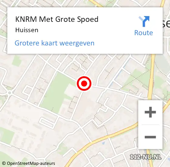 Locatie op kaart van de 112 melding: KNRM Met Grote Spoed Naar Huissen op 3 september 2021 18:05