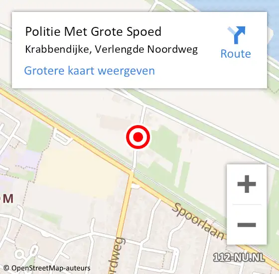 Locatie op kaart van de 112 melding: Politie Met Grote Spoed Naar Krabbendijke, Verlengde Noordweg op 5 september 2021 16:16