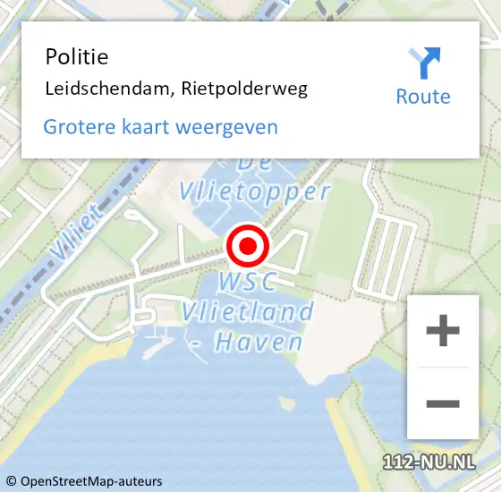 Locatie op kaart van de 112 melding: Politie Leidschendam, Rietpolderweg op 22 juni 2014 00:05