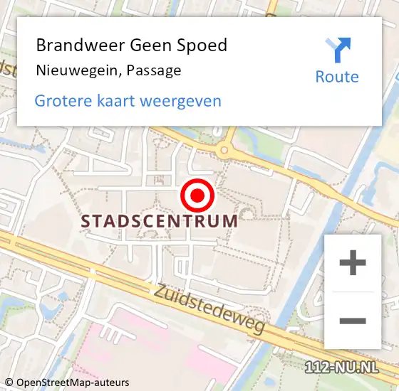 Locatie op kaart van de 112 melding: Brandweer Geen Spoed Naar Nieuwegein, Passage op 6 september 2021 21:23