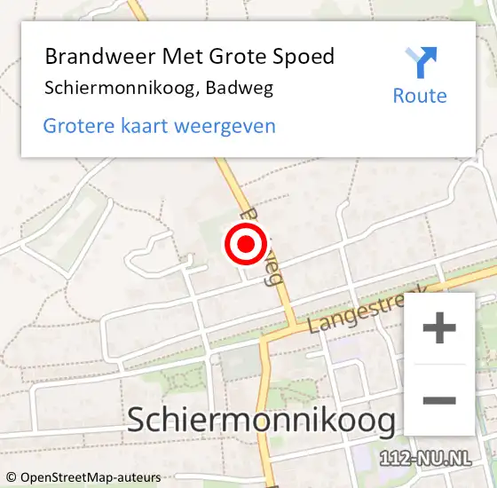 Locatie op kaart van de 112 melding: Brandweer Met Grote Spoed Naar Schiermonnikoog, Badweg op 10 september 2021 18:34