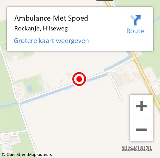 Locatie op kaart van de 112 melding: Ambulance Met Spoed Naar Rockanje, Hilseweg op 11 september 2021 05:42