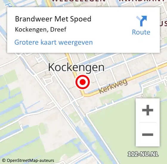 Locatie op kaart van de 112 melding: Brandweer Met Spoed Naar Kockengen, Dreef op 12 september 2021 18:57