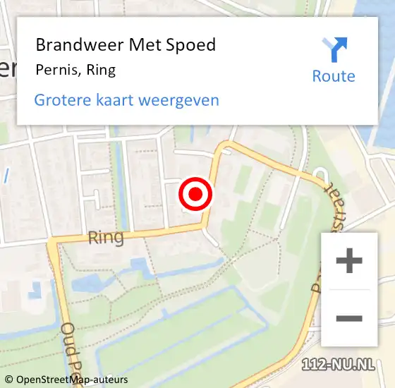 Locatie op kaart van de 112 melding: Brandweer Met Spoed Naar Pernis, Ring op 16 september 2021 08:18