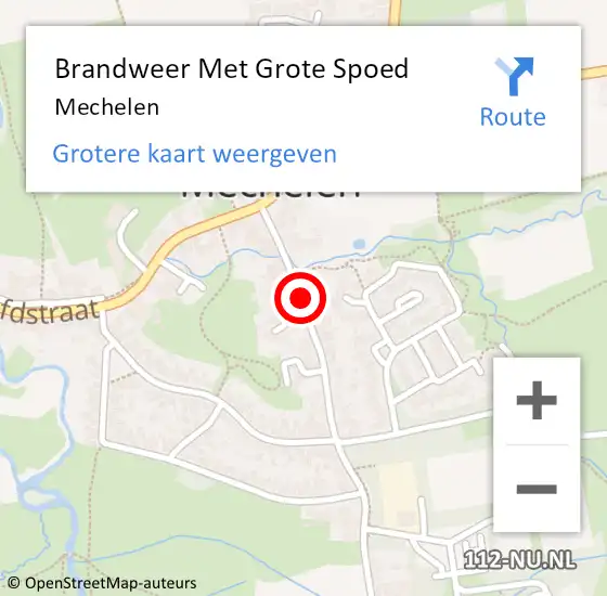 Locatie op kaart van de 112 melding: Brandweer Met Grote Spoed Naar Mechelen op 19 september 2021 12:38