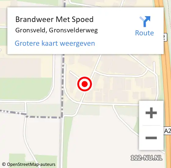 Locatie op kaart van de 112 melding: Brandweer Met Spoed Naar Gronsveld, Gronsvelderweg op 25 september 2021 13:06