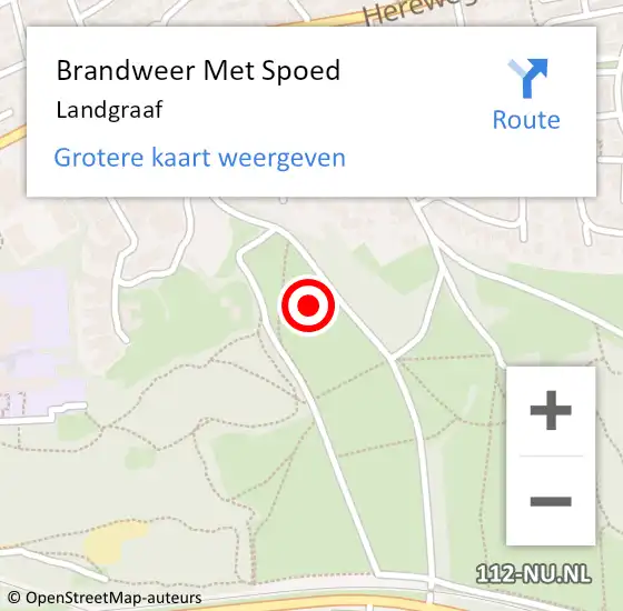 Locatie op kaart van de 112 melding: Brandweer Met Spoed Naar Landgraaf op 26 september 2021 11:41