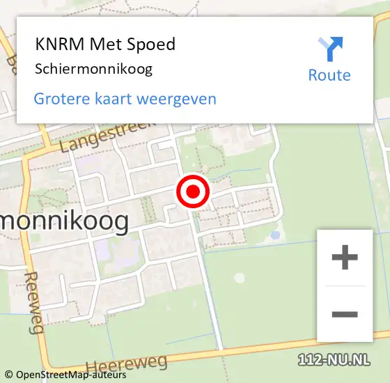 Locatie op kaart van de 112 melding: KNRM Met Spoed Naar Schiermonnikoog op 26 september 2021 23:49