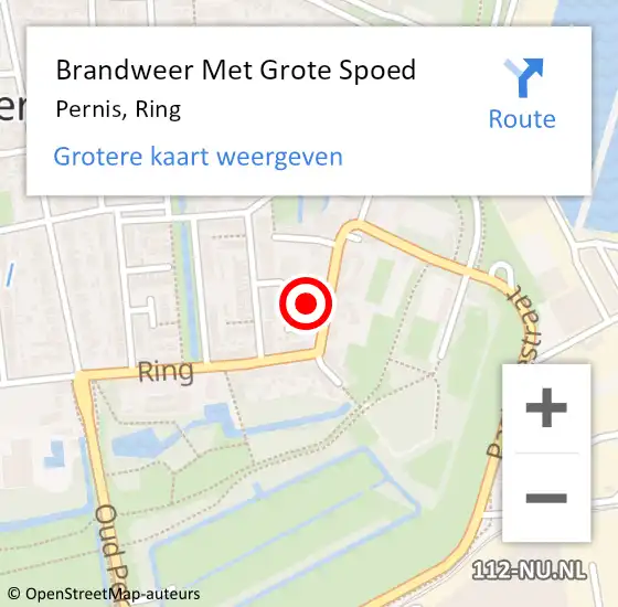 Locatie op kaart van de 112 melding: Brandweer Met Grote Spoed Naar Pernis, Ring op 27 september 2021 12:35