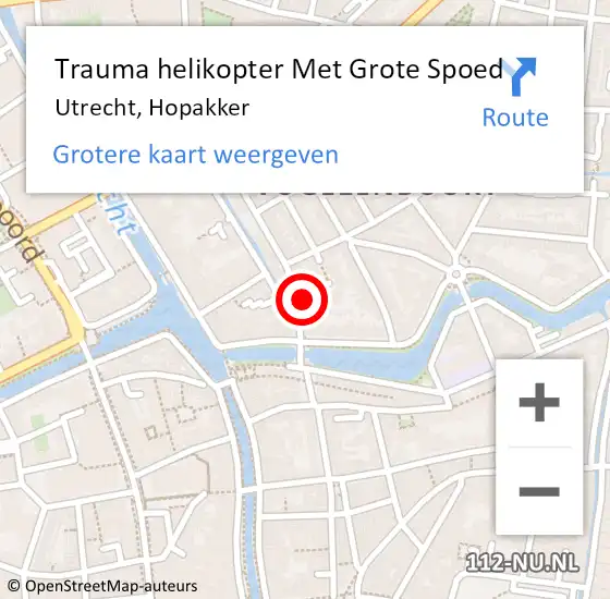 Locatie op kaart van de 112 melding: Trauma helikopter Met Grote Spoed Naar Utrecht, Hopakker op 27 september 2021 19:23