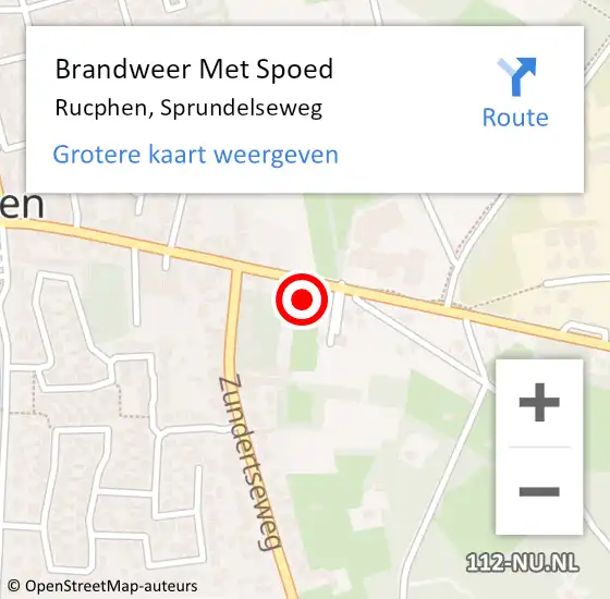 Locatie op kaart van de 112 melding: Brandweer Met Spoed Naar Rucphen, Sprundelseweg op 2 oktober 2021 04:06