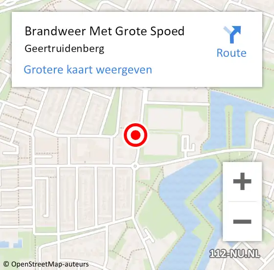 Locatie op kaart van de 112 melding: Brandweer Met Grote Spoed Naar Geertruidenberg op 2 oktober 2021 20:07