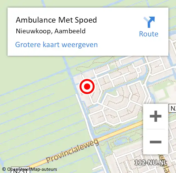 Locatie op kaart van de 112 melding: Ambulance Met Spoed Naar Nieuwkoop, Aambeeld op 4 oktober 2021 20:54