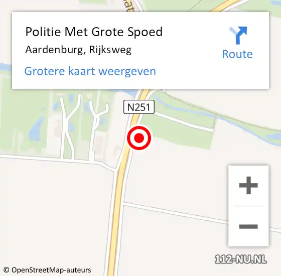 Locatie op kaart van de 112 melding: Politie Met Grote Spoed Naar Aardenburg, Rijksweg op 5 oktober 2021 06:57