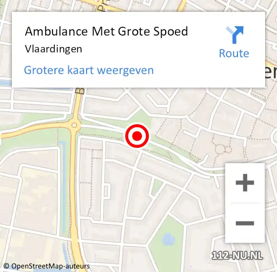 Locatie op kaart van de 112 melding: Ambulance Met Grote Spoed Naar Vlaardingen op 5 oktober 2021 11:56