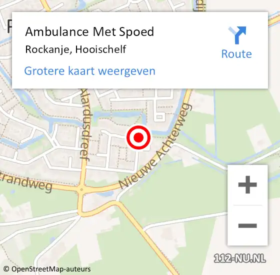 Locatie op kaart van de 112 melding: Ambulance Met Spoed Naar Rockanje, Hooischelf op 9 oktober 2021 04:39