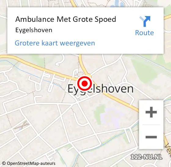 Locatie op kaart van de 112 melding: Ambulance Met Grote Spoed Naar Eygelshoven op 25 juni 2014 22:32