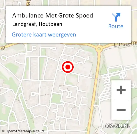 Locatie op kaart van de 112 melding: Ambulance Met Grote Spoed Naar Landgraaf, Houtbaan op 25 juni 2014 23:34