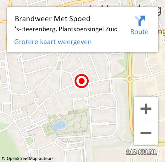 Locatie op kaart van de 112 melding: Brandweer Met Spoed Naar 's-Heerenberg, Plantsoensingel Zuid op 26 juni 2014 10:20