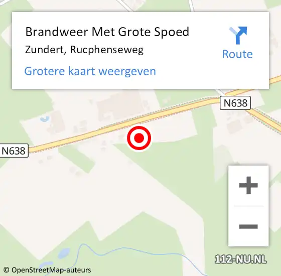 Locatie op kaart van de 112 melding: Brandweer Met Grote Spoed Naar Zundert, Rucphenseweg op 19 oktober 2021 15:51