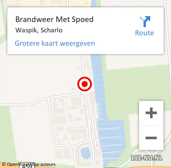 Locatie op kaart van de 112 melding: Brandweer Met Spoed Naar Waspik, Scharlo op 21 oktober 2021 03:20