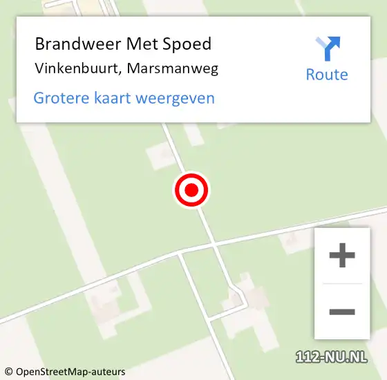 Locatie op kaart van de 112 melding: Brandweer Met Spoed Naar Vinkenbuurt, Marsmanweg op 21 oktober 2021 07:44