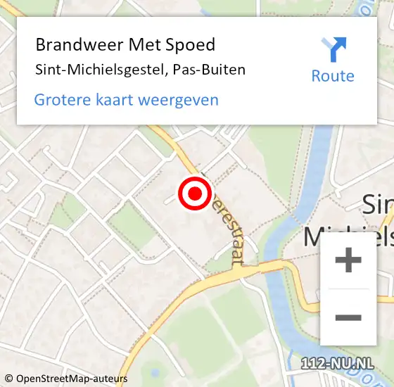 Locatie op kaart van de 112 melding: Brandweer Met Spoed Naar Sint-Michielsgestel, Theerestraat op 22 oktober 2021 09:18