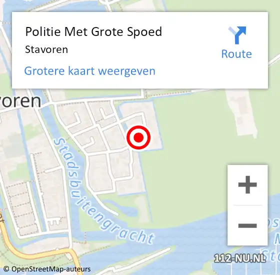 Locatie op kaart van de 112 melding: Politie Met Grote Spoed Naar Stavoren op 22 oktober 2021 19:20